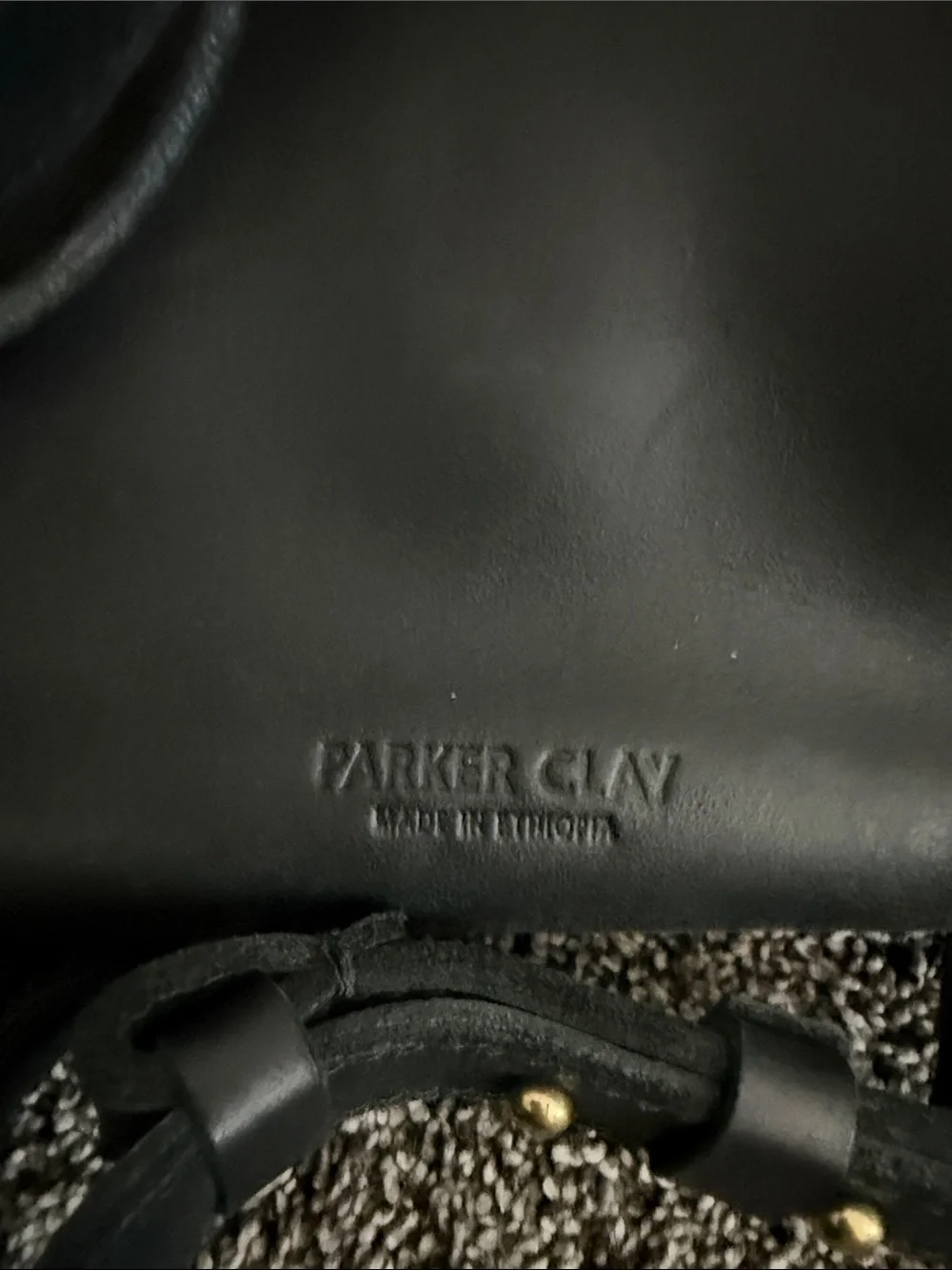 Parker Clay Ella Black Premium Leather Mini Backpack